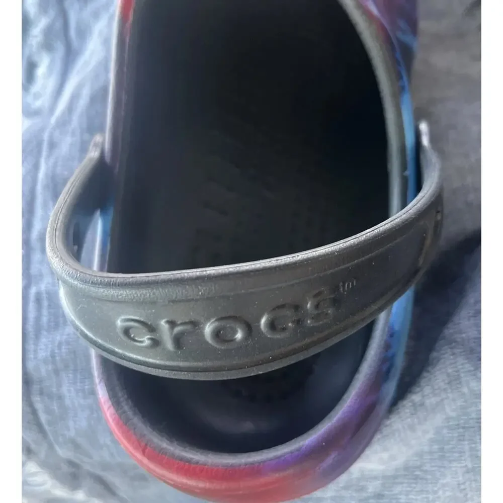 Crocs Bistro Work Nurse Chef Clogs Tie Dye Men’s Size 10 / Women’s Size 12 NWT